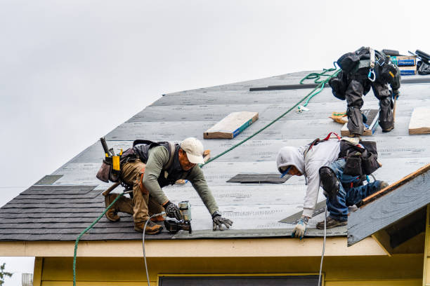 Professional Roof Installation technician working in Greenwich, CT